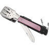 Компактный набор для барбекю ROXON S601 (6 в 1) розовый S601Pink