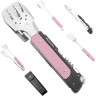 Компактный набор для барбекю ROXON S601 (6 в 1) розовый S601Pink